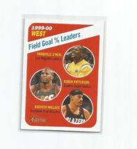 Shaquille O&#39;NEAL/ PATTERSON/WALLACE 2000-01 Topps Heritage Field Goal Ldrs #148 - £3.90 GBP