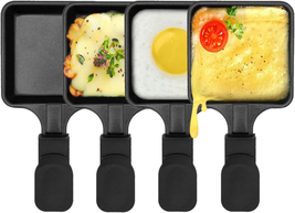 Mini Grill Pan Set, Non-Stick Cheese Melting Accessories for Raclettes - $28.87