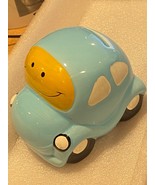 3 1/4&quot; X 4&quot; Blue Car Ceramic Bank w/Plastic Stopper *Displayed/No Box* ooo1 - £11.09 GBP