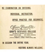 1906 Gray&#39;s Portland Business College Advertisement Maine Education E17H - €21,45 EUR