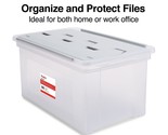 Hanging File Box Wing Lid Letter Size Clear Tr58300 - $38.94