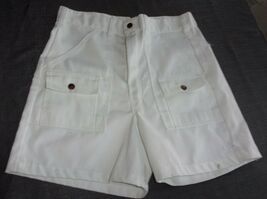 VINTAGE NAVAL MILITARY USN US NAVY BOARD SHORTS UPPER DECK 35 WAIST - $19.79
