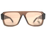 PRADA Sunglasses SPR 22Y 17O-60B Clear Brown Square Frames with Brown Le... - $280.28