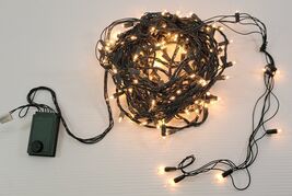 *E5) Holiday 50ft. White adjustable Flasher Settings Blinking Christmas ... - $9.89