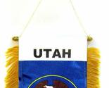 K&#39;s Novelties State of Utah Mini Flag 4&quot;x6&quot; Window Banner w/Suction Cup - $2.88