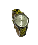 New TIMEX T2P130TN Green Python Patterned Leather Band Women Watch - $67.33 CAD