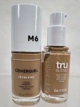 (2) Covergirl M6 Perfect Beige TruBlend Liquid Foundation MakeUp 1oz COM... - $5.08