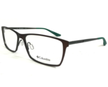 Columbia Eyeglasses Frames C3020 213 Brown Green Rectangular Full Rim 56... - $37.20