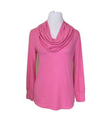 New Gibson Sweatshirt Top Womens Small Cozy Fleece Convertible Neck Pink - $413.77 MXN