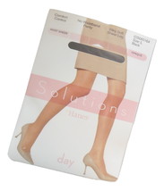 Hanes Solutions Pantyhose No waistband Panty L Black Day Sheer Hosiery - £6.35 GBP