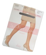 Hanes Solutions Pantyhose No waistband Panty L Black Day Sheer Hosiery - £6.35 GBP