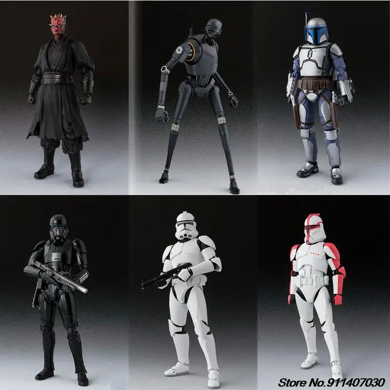SHF Star Wars Series Darth Maul Vader Moore White Soldier Black Soldier ... - $37.60+