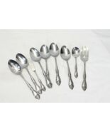 Oneida Galveston Serv Pcs Profile Lot of 9 Serv Spoons Cold Meat Fork St... - €21,26 EUR