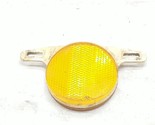 Cat Eye RR250 Amber Round 2.5 Inch Bicycle Reflector w White Base Used V... - $22.47