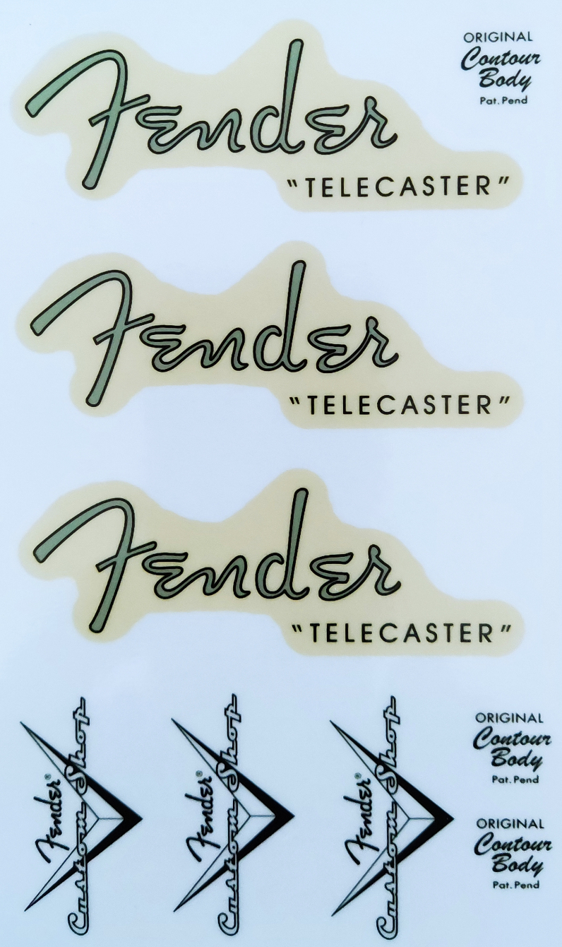 Fender telecaster sticker hot sale