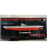Rare Yamada YSB-1200-1 Diving Submarine Type VIIC U-Boat U-581 1/150 motorized - $132.00