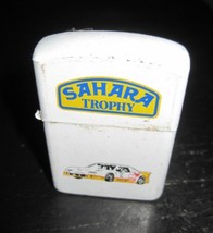 &quot;Escort&quot; Sahara Trophy Cricket Sports Race Car White Tone Flip Top Lighter - £15.97 GBP