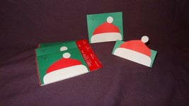 (3) Packs New Christmas Santa Hat Place Cards Hallmark Party Dinner - £12.38 GBP