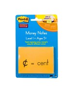 Post-It Money Notes New Level 1 5+ Super Sticky Homeschool Teacher - $7.78