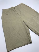 Men&#39;s Dada Solid Khaki Casual Linen Blend Shorts  - £61.52 GBP+