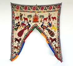 Vintage Welcome Gate Toran Door Valance Window Décor Tapestry Wall Hanging DV39 - £59.35 GBP