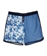 Huk Shorts Mens Size XL Long Caye Boardshort Print Block Above The Knee ... - $60.65 CAD