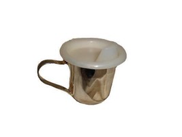 Ed&#39;s Variety Store Vintage Collectible Stainless Steel Baby Cup With Pla... - £18.50 GBP