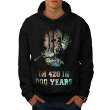 Wellcoda 42 Dog Years Blunt Mens Hoodie, Happy Casual Hooded Sweatshirt - £25.41 GBP+