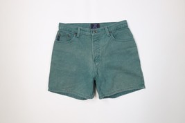 Vintage 90s Streetwear Womens 9 / 10 Faded Denim Jean Shorts Jorts Green... - $39.55