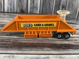1980 Hot Wheels Orange Bob&#39;s Sand &amp; Gravel Trailer Steering Rig - $49.99