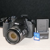 Nikon COOLPIX P600 16.0MP Digital Camera Black *VERY GOOD/TESTED* W 16GB SD - $168.25
