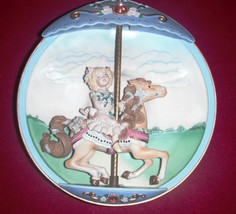 Victorian Reverie Carousel Daydreams 1995 Musical Plate Bradford Exchang... - £15.72 GBP