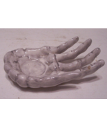 Skeleton Hand Ceramic Bones Candle Holder Halloween Gothic Spooky -Russ ... - £13.43 GBP