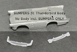 2pc 1980s Tyco Slot Car Ford Thunderbird Bumpers Only Vintage Factory Body Part - $5.99