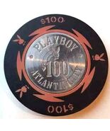 $100. PLAYBOY CASINO CHIP - 1981 - ATLANTIC CITY, New Jersey - Red - $28.95