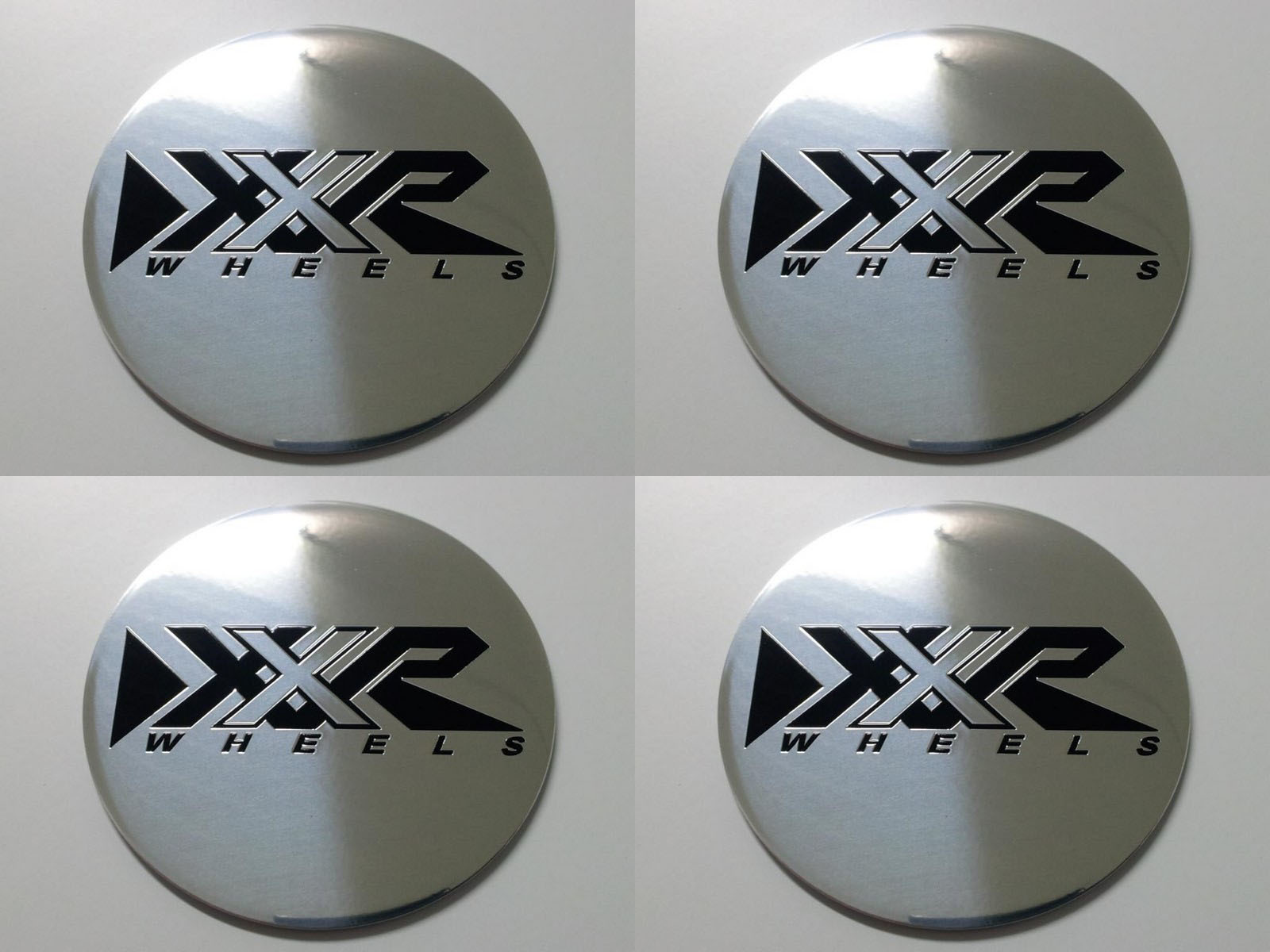 Xxr wheels 3 Set of 4 Metal Stickers for Wheel Center Caps Logo