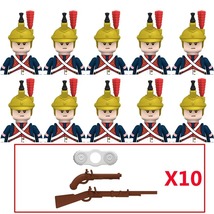 10PCS Military Figures Napoleonic Series Building Blocks Weapons BricksN010 - £25.95 GBP