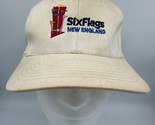 Six Flags New England Strapback Hat Adjustable Baseball Cap White Zkapz ... - $7.94