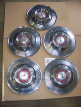 1964 PLYMOUTH BELVEDERE FURY 14&quot; HUBCAPS OEM (5) - $134.98