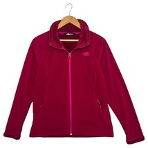 North Face Jacket Womens Medium Pink Fleece Full Zip Outdoors Classic Pr... - $32.66