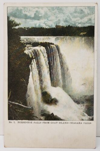 Primary image for Horseshoe Falls from Goat Island Niagara Falls 1907 Postcard C12