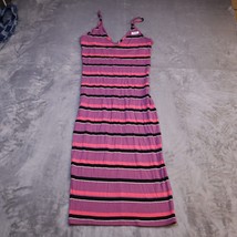 Express Dress Womens Small Pink Lightweight Casual Spaghetti Strap Modest Long - £18.24 GBP