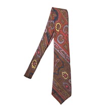 Vintage Marshall Fields Pattern Print Wool Necktie Tie Made in England 3... - £15.22 GBP