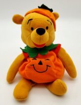 Halloween Fall Disney Pumpkin Plush Winnie The Pooh Bean Bag Toy Jack O ... - $6.00