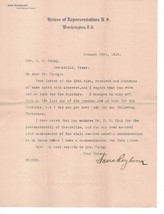 EARLY 1914 Sam Rayburn Signed Letter U.S. House Rep Texas Speaker of the... - £137.66 GBP