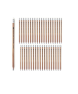 Natural Wooden HB Pencil With Eraser 48EA - £24.21 GBP