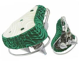GREEN / WHITE VINTAGE LOWRIDER CRUISERS POLO SADDLE W/ SUSPENSION COIL S... - $90.08