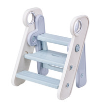 VEVOR Foldable Toddler Step Stool Adjustable 3 Step to 2-Step Kitchen Stool Blue - £57.55 GBP