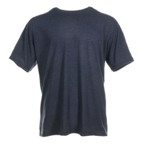 Blue Mountain YMK-1041 Men&#39;s Short Sleeve T-Shirt, Navy Heather, Large - $21.55