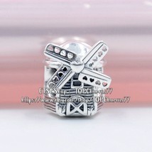 2019 Pre Autumn Sterling Silver Windmill Charm Fit Moments Bracelets  - £13.28 GBP